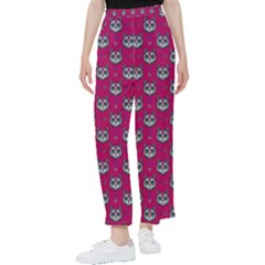 Calavera Cat Art Pattern Women s Pants  by ExtraGoodSauce