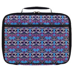 Colorful Sugar Skull Cat Pattern Full Print Lunch Bag