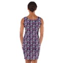 Sugar Skull Cat Pattern Wrap Front Bodycon Dress View2