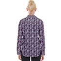 Sugar Skull Cat Pattern Womens Long Sleeve Shirt View2