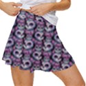 Sugar Skull Cat Pattern Women s Skort View3