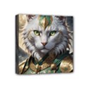 Epic Armored Cat Warrior Mini Canvas 4  x 4  (Stretched) View1