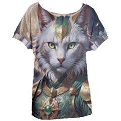 Epic Armored Cat Warrior Women s Oversized T-shirt by ExtraGoodSauce