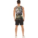 Epic Armored Cat Warrior Men s Wide Collar Tank Top View4