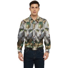 Epic Armored Cat Warrior Men s Long Sleeve Shirt by ExtraGoodSauce