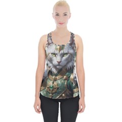 Epic Armored Cat Warrior Piece Up Tank Top by ExtraGoodSauce