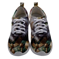 Epic Armored Cat Warrior Women Athletic Shoes by ExtraGoodSauce