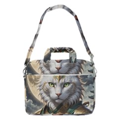 Epic Armored Cat Warrior Macbook Pro 13  Shoulder Laptop Bag  by ExtraGoodSauce