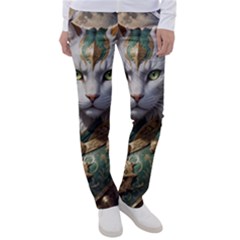 Epic Armored Cat Warrior Women s Casual Pants by ExtraGoodSauce