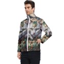 Epic Armored Cat Warrior Men s Bomber Jacket View3