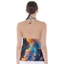 Cosmic Jellyfish Artwork Tie Back Tankini Top View2