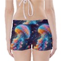 Cosmic Jellyfish Artwork Boyleg Bikini Wrap Bottoms View2