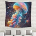 Cosmic Jellyfish Artwork Square Tapestry (Large) View2