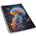 Cosmic Jellyfish Artwork 5.5  x 8.5  Notebook View1