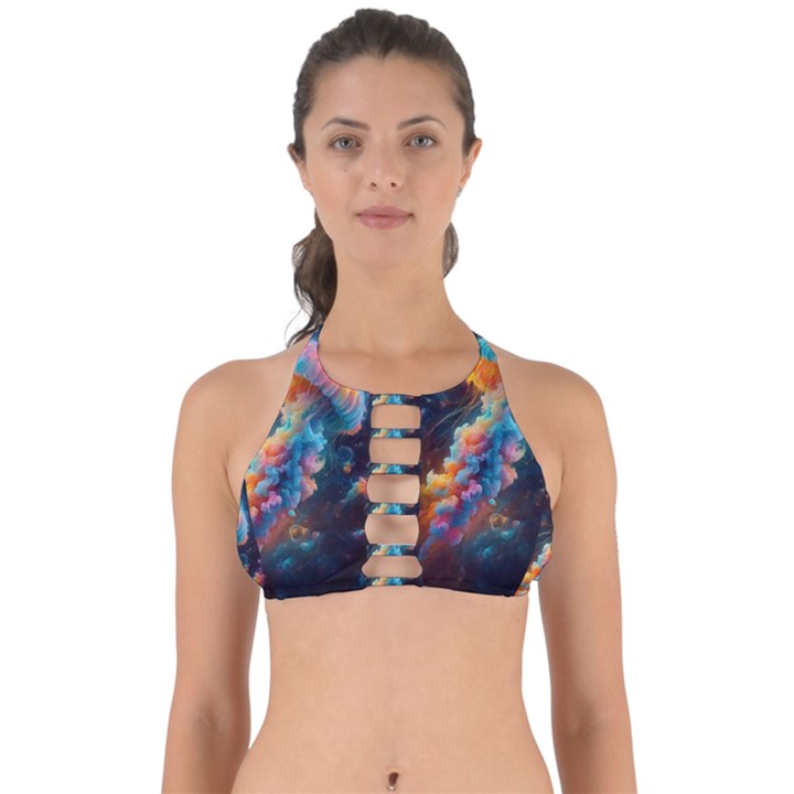 Cosmic Jellyfish Artwork Perfectly Cut Out Bikini Top