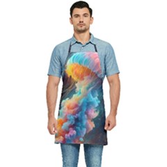 Cosmic Jellyfish Artwork Kitchen Apron