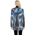 Enchanting Fantasy Night Sky Scene Button Up Hooded Coat  View2