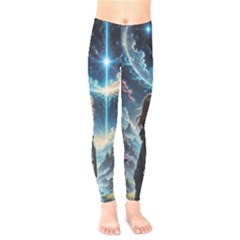 Enchanting Fantasy Night Sky Scene Kids  Leggings