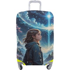 Enchanting Fantasy Night Sky Scene Luggage Cover (large) by ExtraGoodSauce