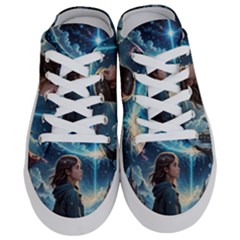 Enchanting Fantasy Night Sky Scene Half Slippers