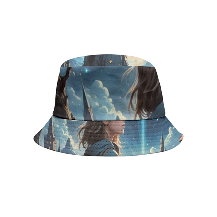 Enchanting Fantasy Night Sky Scene Bucket Hat (Kids)