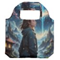 Enchanting Fantasy Night Sky Scene Premium Foldable Grocery Recycle Bag View2