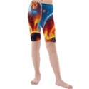 Enchanted Fire Feline Kids  Mid Length Swim Shorts View1