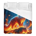 Enchanted Fire Feline Duvet Cover (Full/ Double Size) View1