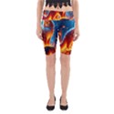 Enchanted Fire Feline Yoga Cropped Leggings View1