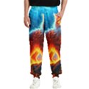 Enchanted Fire Feline Men s Elastic Waist Pants View1