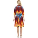 Enchanted Fire Feline Classy Knee Length Dress View4