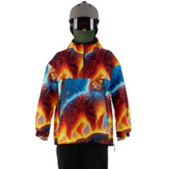 Enchanted Fire Feline Men s Ski And Snowboard Waterproof Breathable Jacket by ExtraGoodSauce