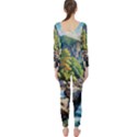 Serene Mountain Waterfall Landscape Long Sleeve Catsuit View2