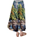 Serene Mountain Waterfall Landscape Women s Satin Palazzo Pants View2