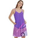 Colorful Labstract Wallpaper Theme Mini Camis Dress With Pockets View3