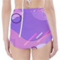 Colorful Labstract Wallpaper Theme High-Waisted Bikini Bottoms View2