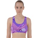 Colorful Labstract Wallpaper Theme Back Weave Sports Bra View1