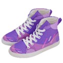 Colorful Labstract Wallpaper Theme Women s Hi-Top Skate Sneakers View2