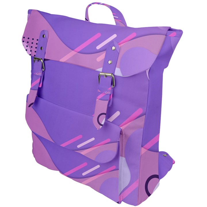 Colorful Labstract Wallpaper Theme Buckle Up Backpack