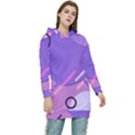 Colorful Labstract Wallpaper Theme Women s Long Oversized Pullover Hoodie View1