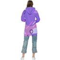 Colorful Labstract Wallpaper Theme Women s Long Oversized Pullover Hoodie View2