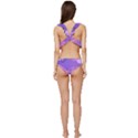 Colorful Labstract Wallpaper Theme Low Cut Ruffle Edge Bikini Set View4