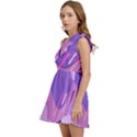 Colorful Labstract Wallpaper Theme Kids  One Shoulder Party Dress View3