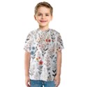 Flowers Design Floral Kids  Sport Mesh T-Shirt View1