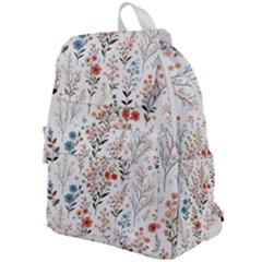 Flowers Design Floral Top Flap Backpack