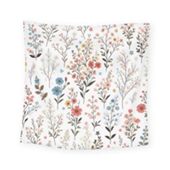 Flowers Design Floral Square Tapestry (small)