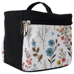 Flowers Design Floral Make Up Travel Bag (big)