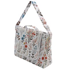 Flowers Design Floral Box Up Messenger Bag by Posterlux