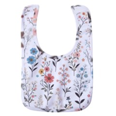 Flowers Design Floral Baby Bib