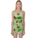 Strawberries Pattern Seamless One Piece Boyleg Swimsuit View1